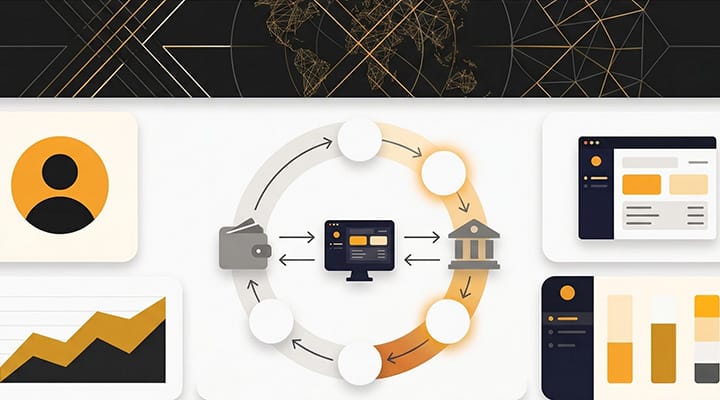 Flujo de depósitos y retiros en la plataforma